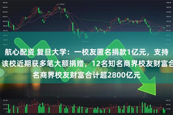 航心配资 复旦大学：一校友匿名捐款1亿元，支持哲学学科发展！该校近期获多笔大额捐赠，12名知名商界校友财富合计超2800亿元