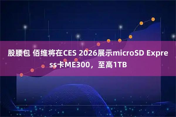 股腰包 佰维将在CES 2026展示microSD Express卡ME300，至高1TB